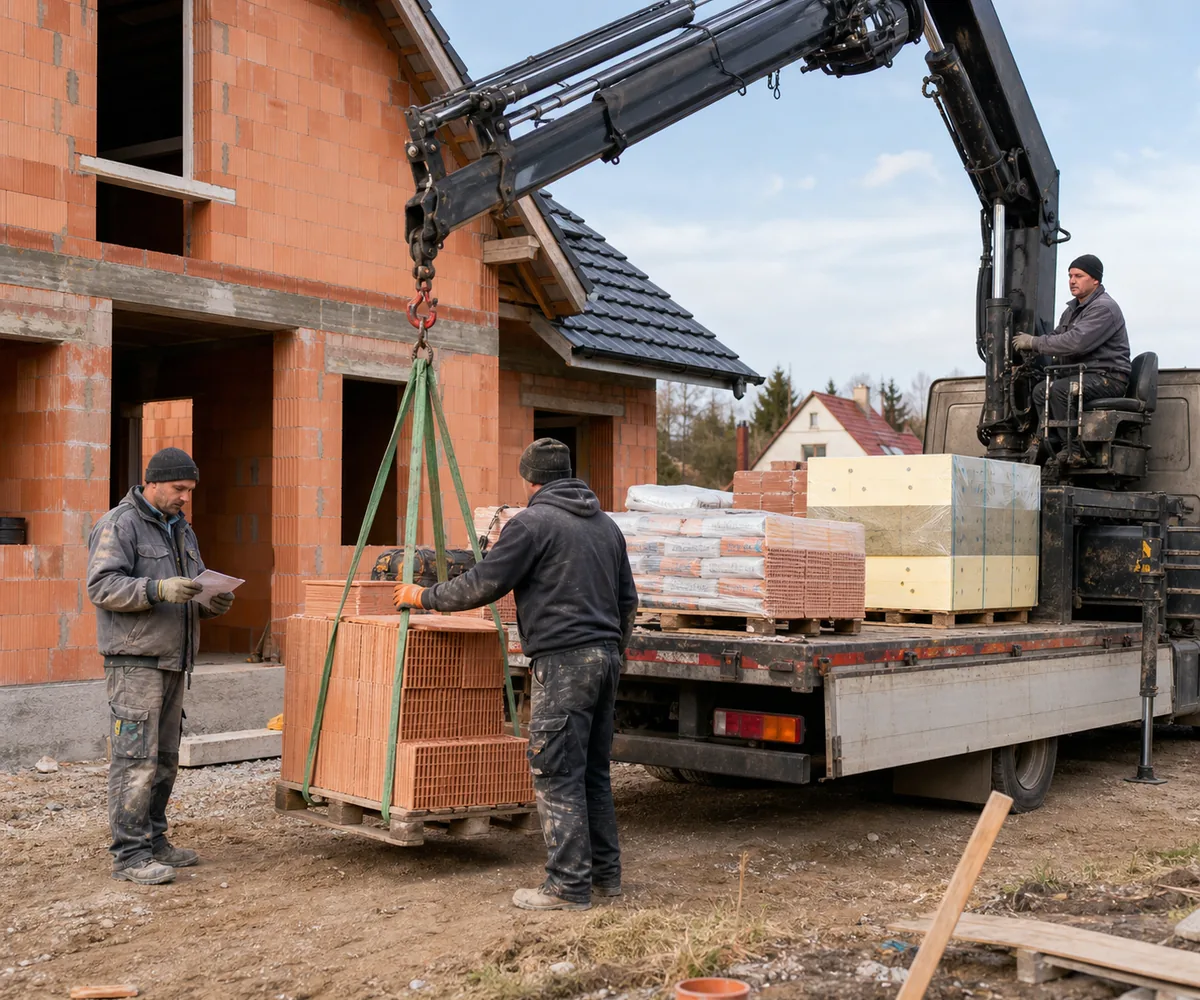 Családi ház alapanyag-ellátása – megvalósult építési projekt